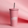 Fuck Monday Insulated tumbler with a straw